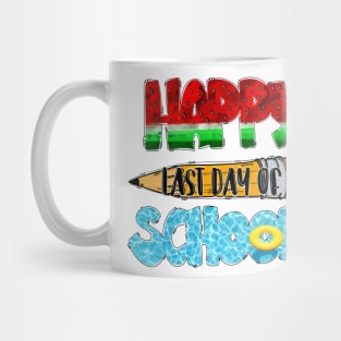 Happy last day of school, watermelon, summer, pool, teacher, kids, gift Mug